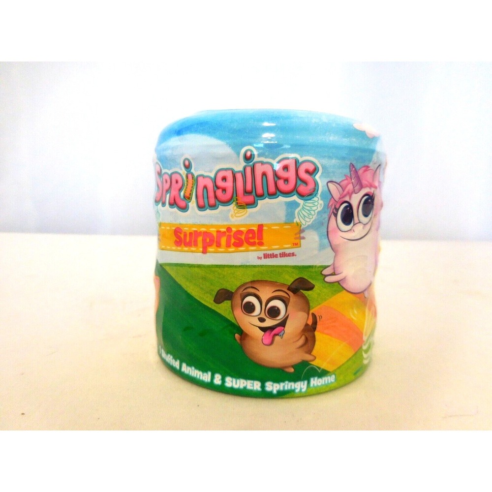 Little Tikes Springlings Surprise Series 1‎ Plush Animal + Super Home Toy Silver